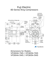 Load image into Gallery viewer, VFC804A-7WS and VFC804A-5WS dimension compare to VFC805A-7WS and VFC805A-5WS