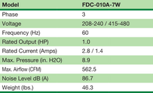 Load image into Gallery viewer, FDC-010A-7W - Fuji Electric - Specifications