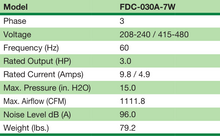 Load image into Gallery viewer, FDC-030A-7W - Fuji Electric - Specifications
