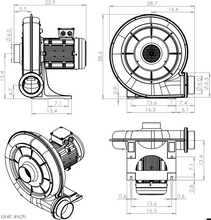Load image into Gallery viewer, Fuji Electric FDC-075A-7W Dimensions