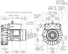 Load image into Gallery viewer, VFC804A-7WS Ring Compressor Dimension Drawing - Fuji Electric