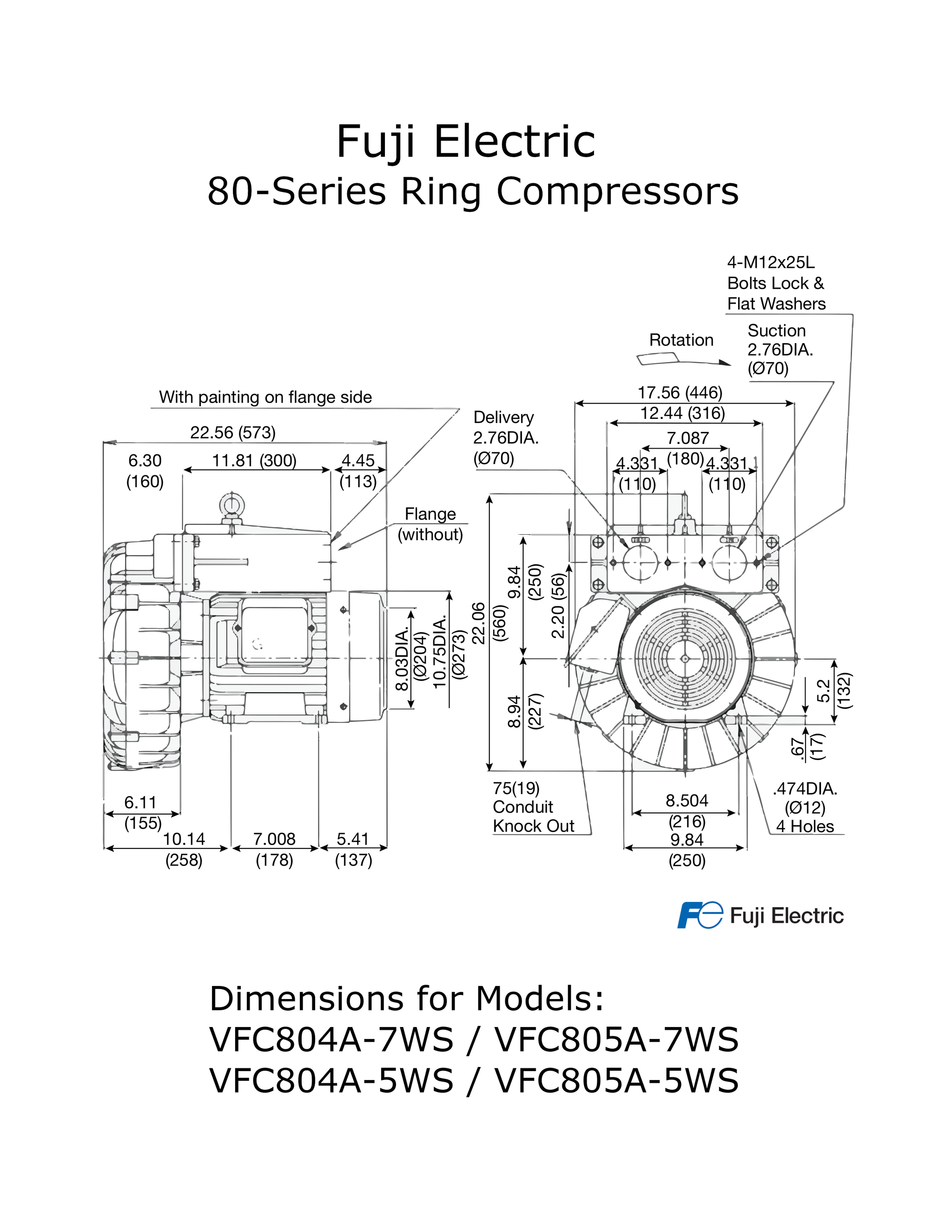 fuji802 VFC805A-5WS (VFC804A-5WS replacement) – Fuji Ring Compressors